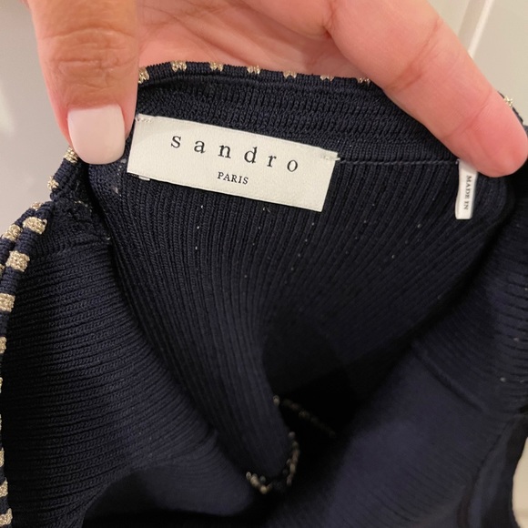 SANDRO PARIS Jasmine Stretch-ponté Mini Dress - Picture 15 of 16